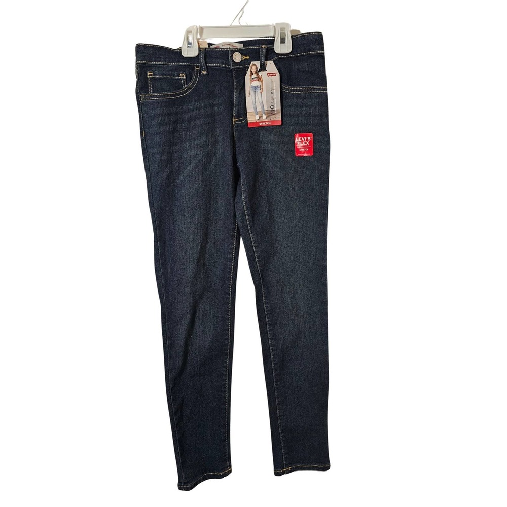 NWT Levi's Girl's 710 Super Skinny Fit Jeans Dark Wash 41R702 Size 12 REG